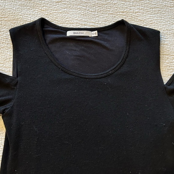 Bailey44 long black bodycon dress with shoulder cut outs - Picture 2 of 4